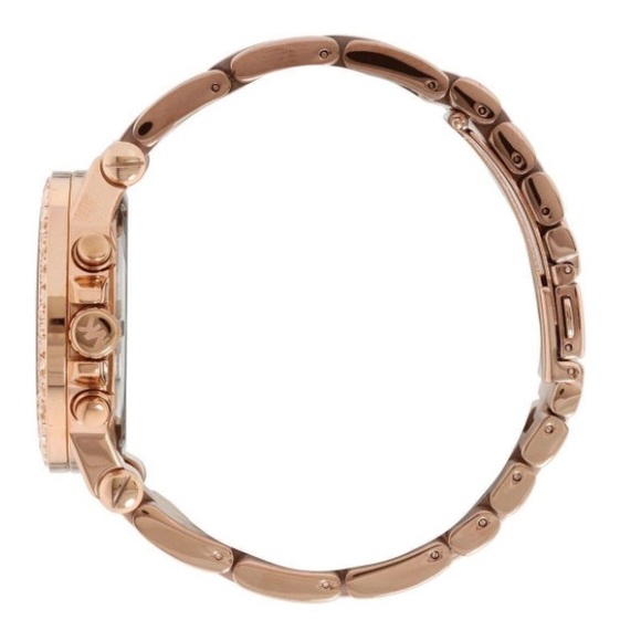Michael Kors Dylan Rose Gold Dial Rose Gold Steel Strap Watch For Women - MK5412 - Picture 5 of 14